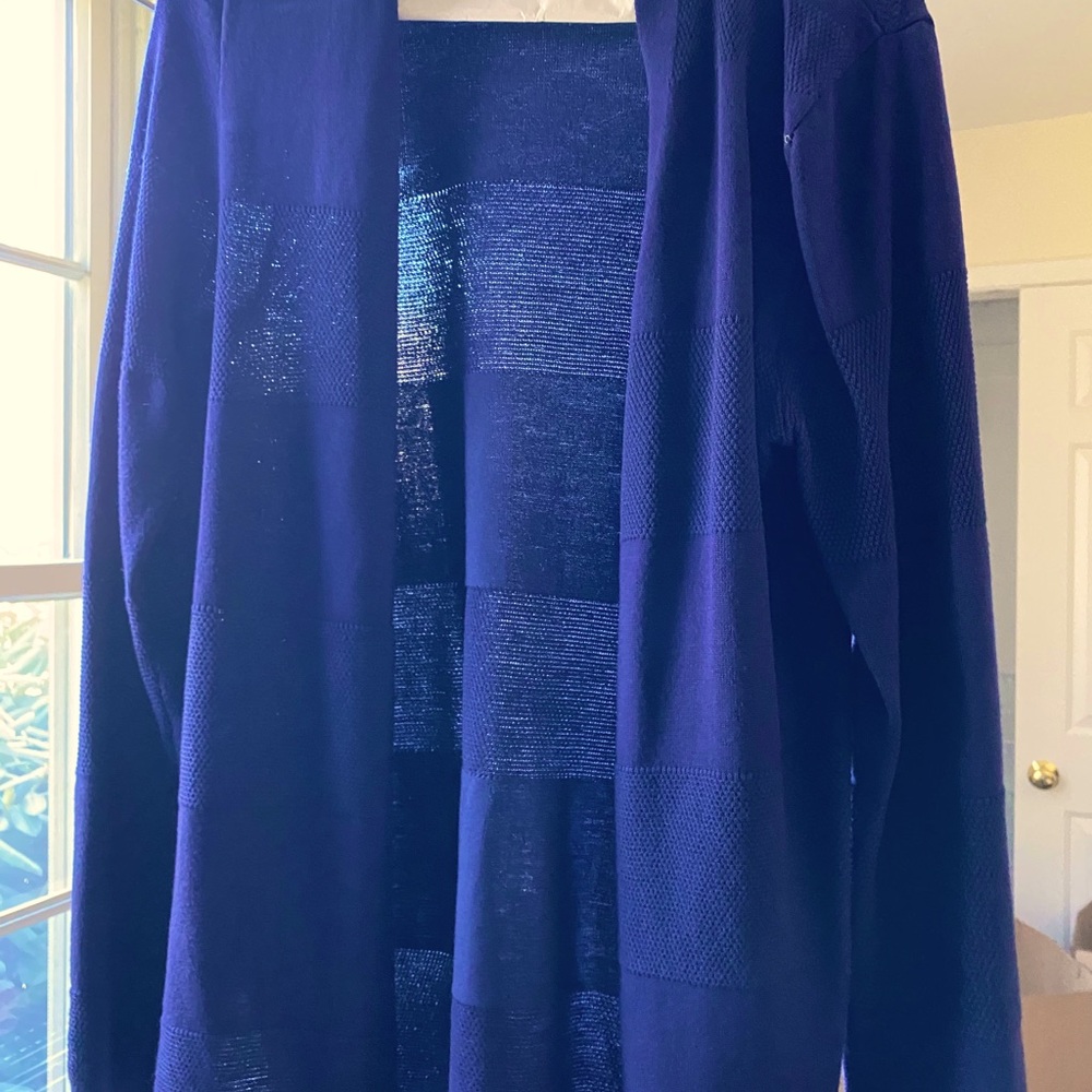 Navy cardigan